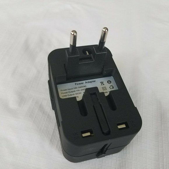 Universal Travel Charger Surge Protector USB Block Power Adapter - Picture 5 of 11